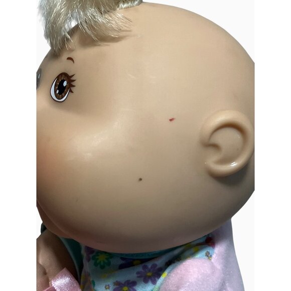 Cabbage Patch Kids Baby Doll 2004 Outfit Pink  Floral Pattern Plush and Vinyl - Picture 11 of 13